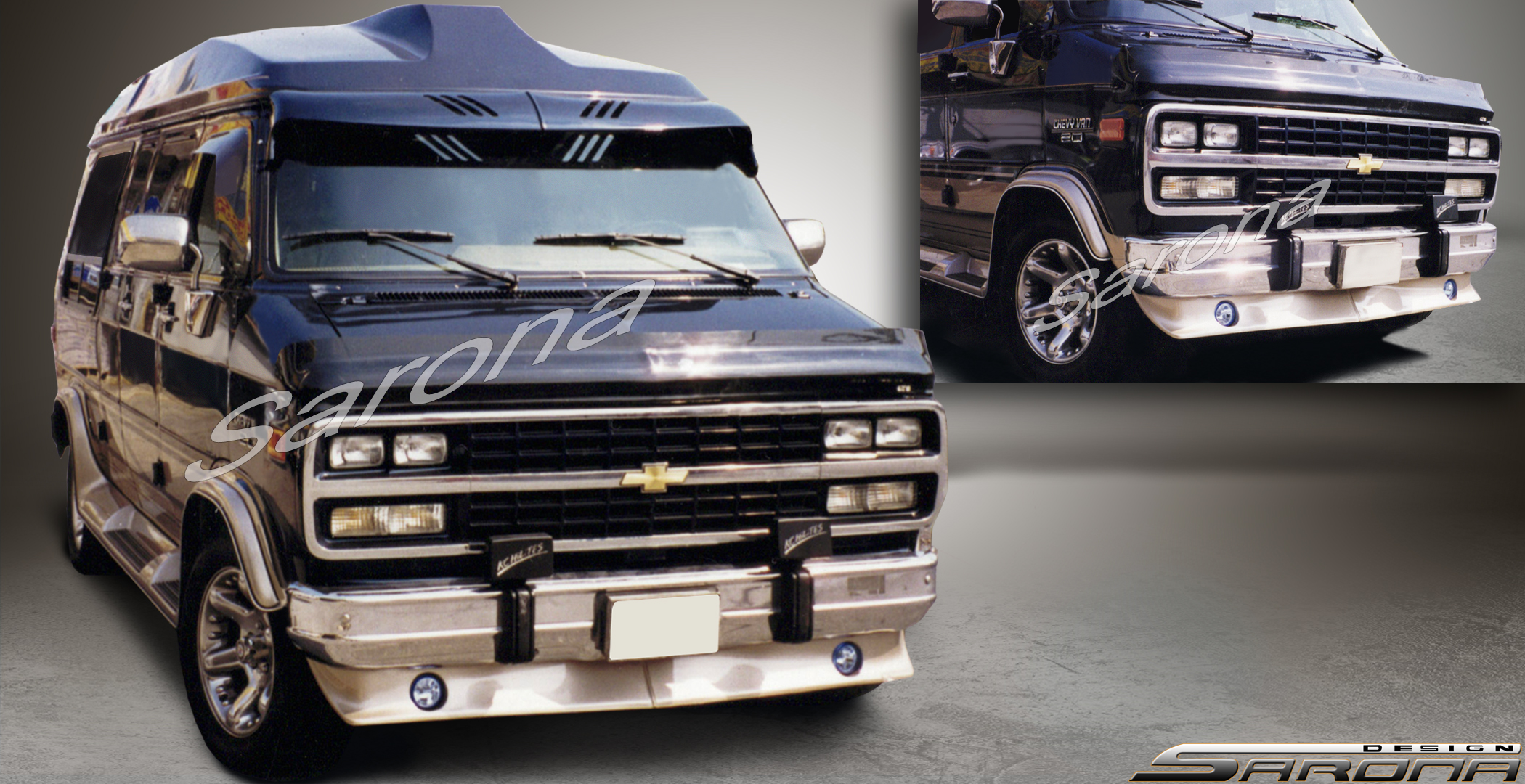 Custom GMC Vandura Van  All Styles Front Lip/Splitter (1977 - 1995) - $350.00 (Part #GM-004-FA)